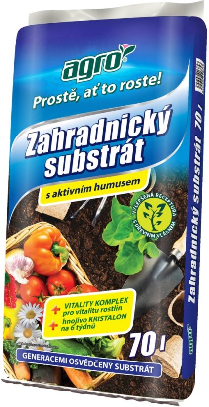 Zahradnický substrát 70 l AGRO